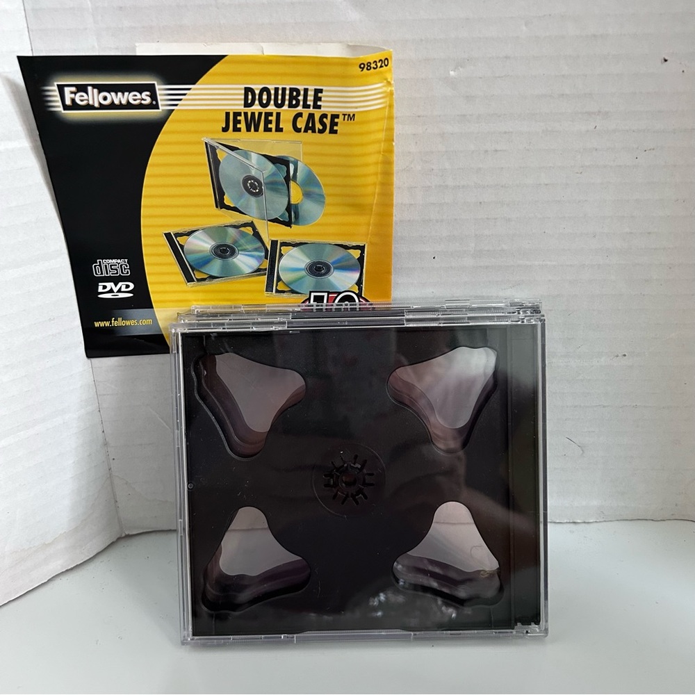 3 pack Fellowes double jewel cases